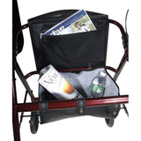 Rollator  Aluminum W-fold-up & Remov Back  Padded Seat Red