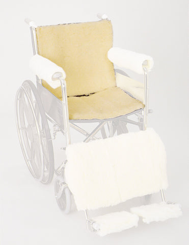 Synthetic Sheepskin Wheelchair Seat & Backrest Pads