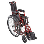 Ziggo Wheelchair Lightweight Folding  14   Red