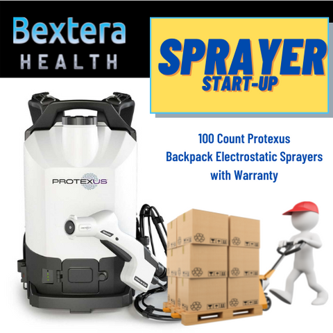 PROTEXUS ELECTROSTATIC Backpack SPRAYERS - 100 COUNT